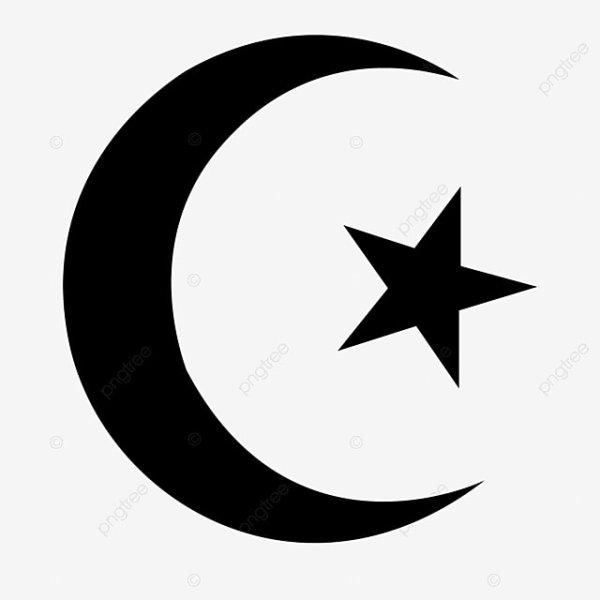 Мусульманский знак полумесяц и звезда