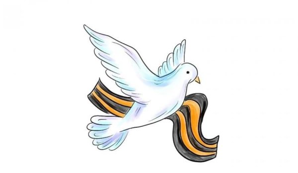 Голубь с веточкой