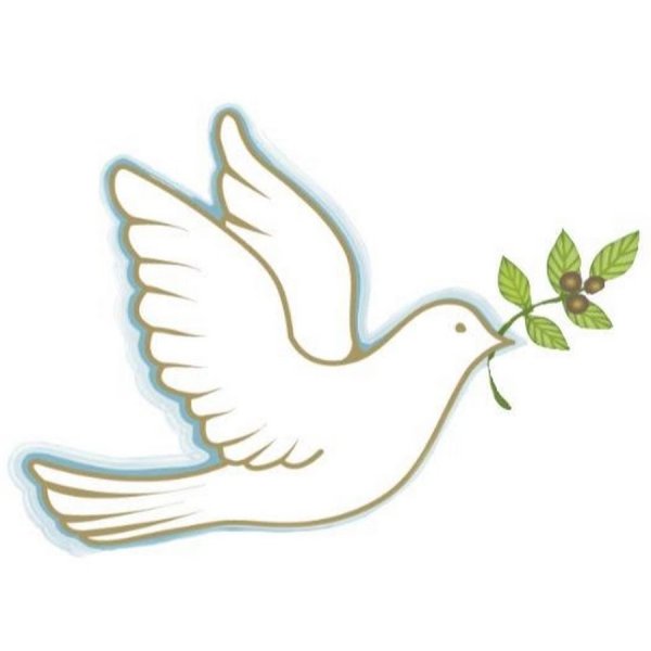 Голубь мира для распечатки