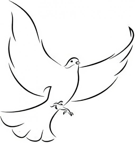 Голуби для вырезания маленькие