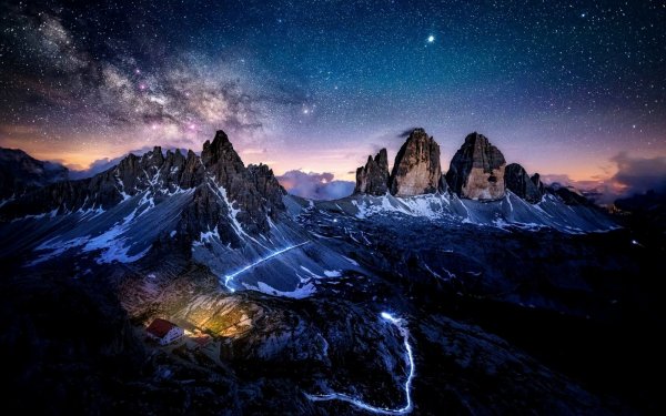 Доломитовые Альпы Млечный путь