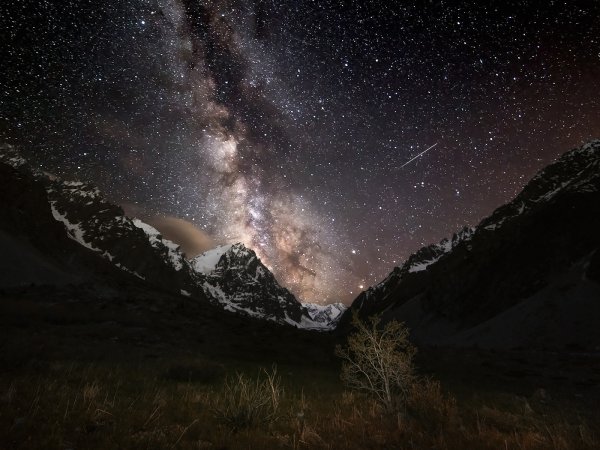 Звездное небо Млечный путь горы