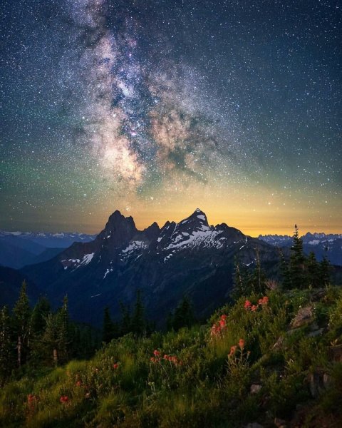 Млечный путь в горах