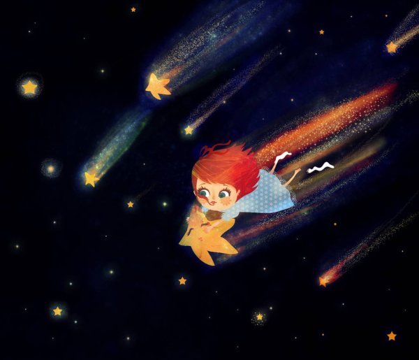 Звездопад рисунок