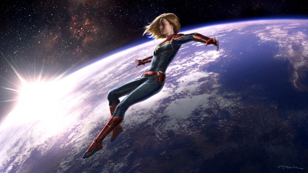 Чел летает в космосе