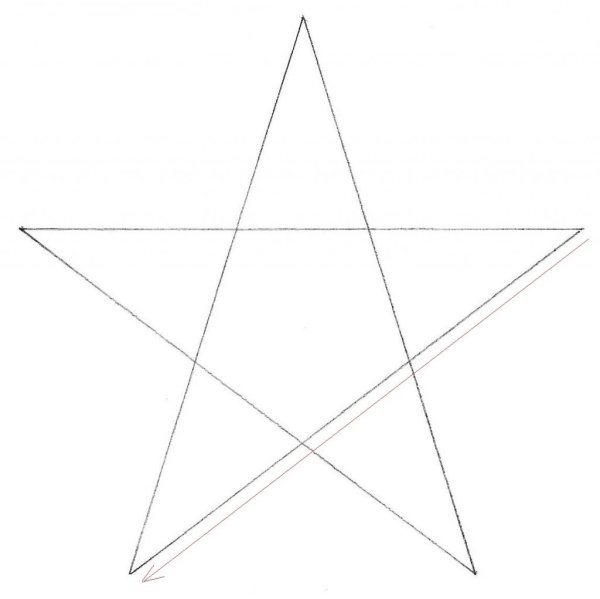 Рисунок звезда пятиконечная