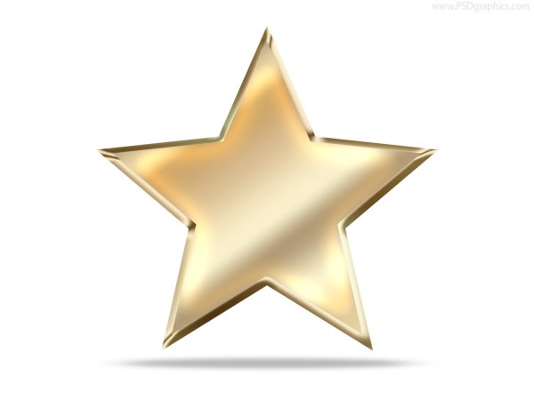 Золотые звезды на прозрачном фоне