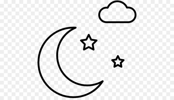 Трафареты на окна месяц