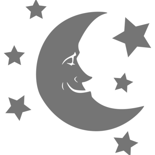 Месяц трафарет