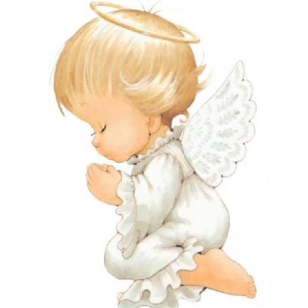 Ангел с нимбом над головой