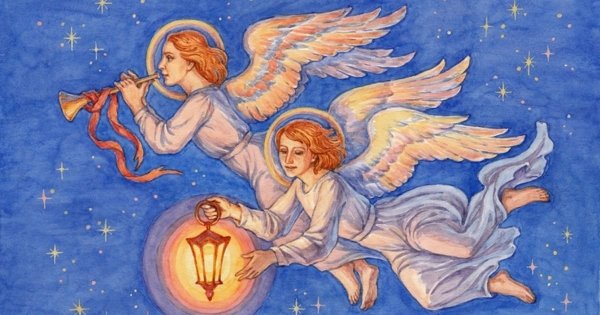 Трафарет ангела