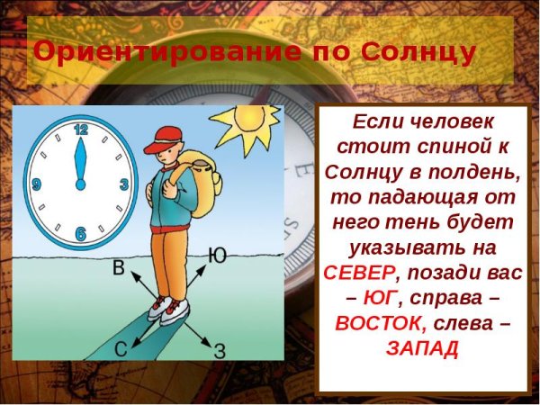 Ориентирование по солнцу