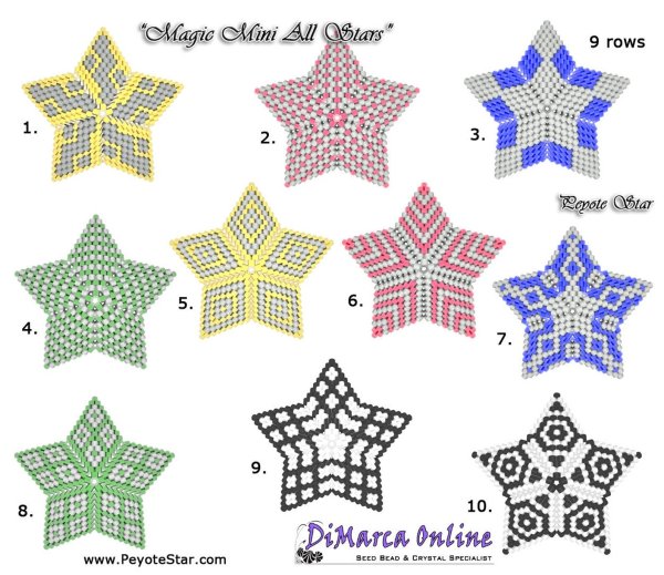 Объемная Звездочка из бисера