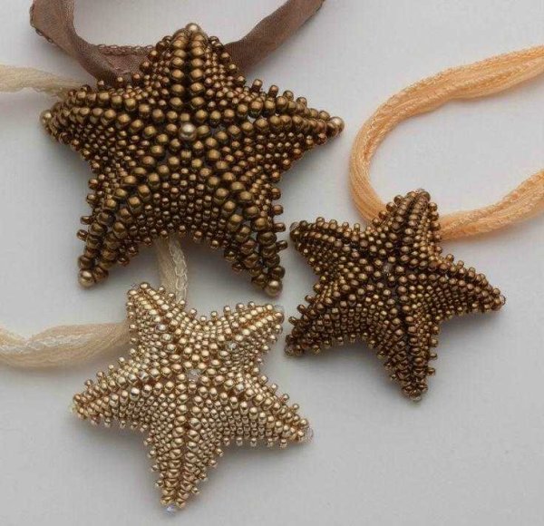 Морская звезда бисером
