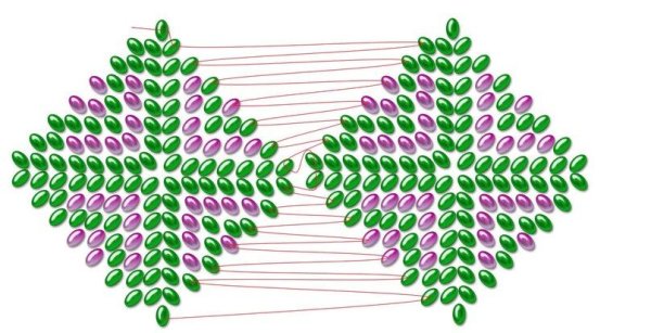 Плетение из бисера звезда