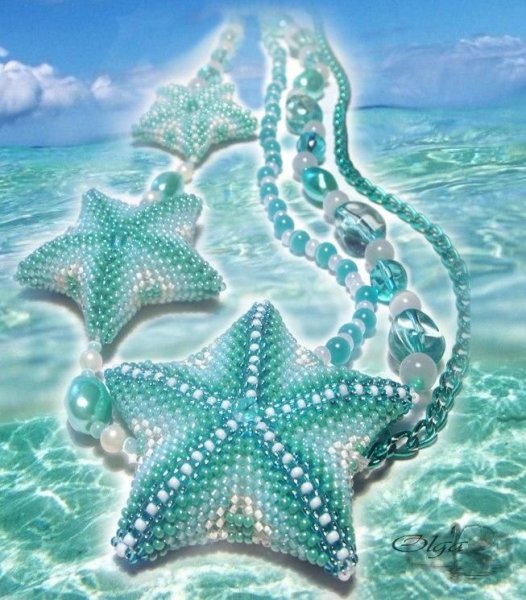 Морская звезда из бисера