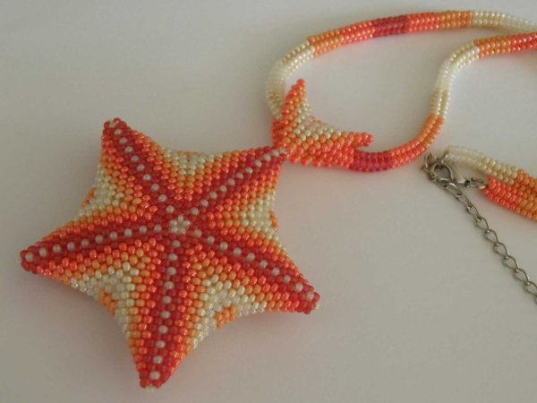 Морская звезда из бисера