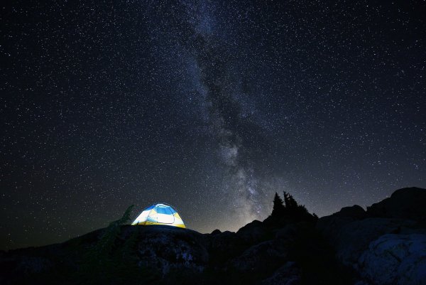 Звездная ночь в горах