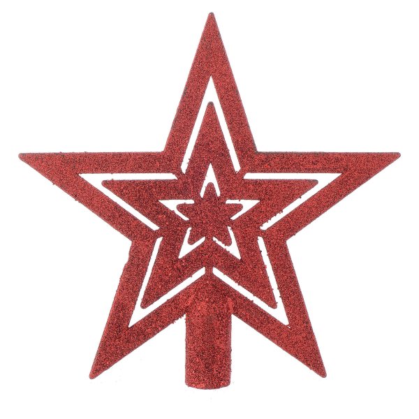 Наконечник на елку звезда 12см 547117