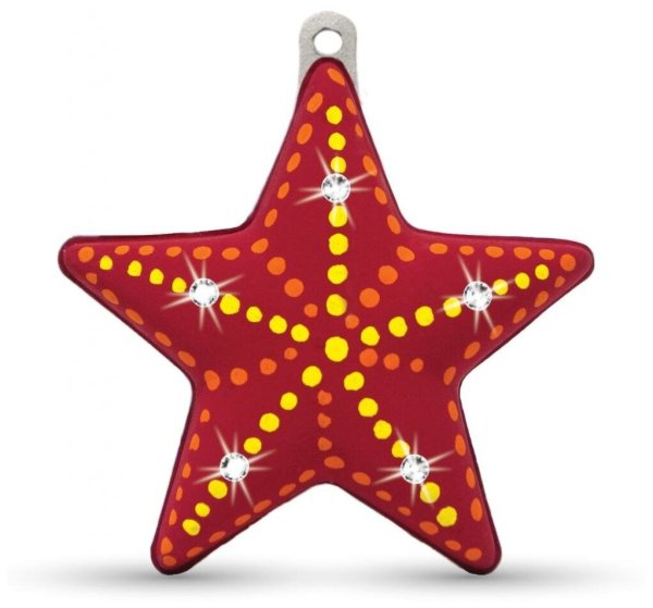Наконечник на елку звезда 12см 547117