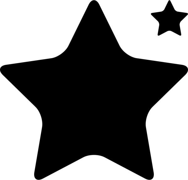 Пятиконечная звезда черно белая