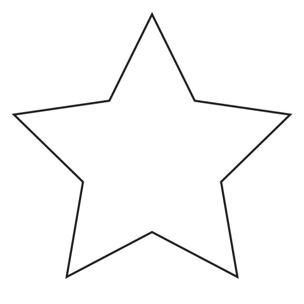 Пятиконечная звезда диаметр 10см