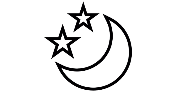 Полумесяц раскраска