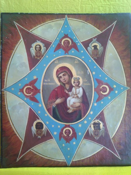 Неопалимая Купина Богородичная икона