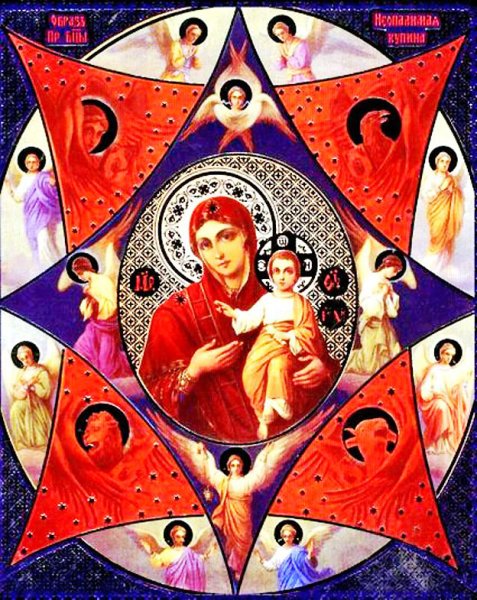 Православные иконы Божьей матери Неопалимая Купина