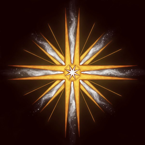 Восьмиконечная звезда на иконе Богородицы
