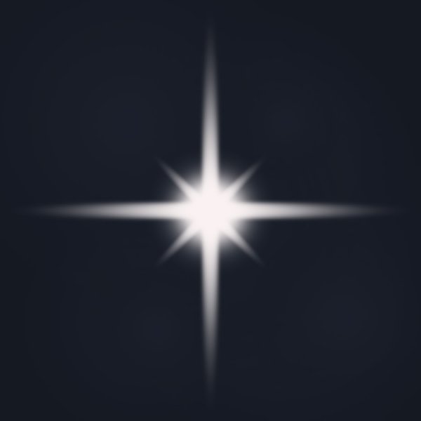 Сияющая восьмиконечная звезда