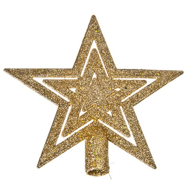 Наконечник на макушку елки звезда серебряная