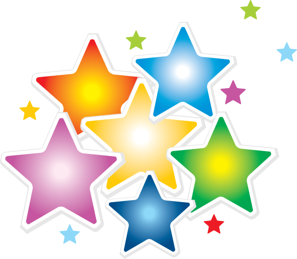 Звёздочка яркая на белом фоне