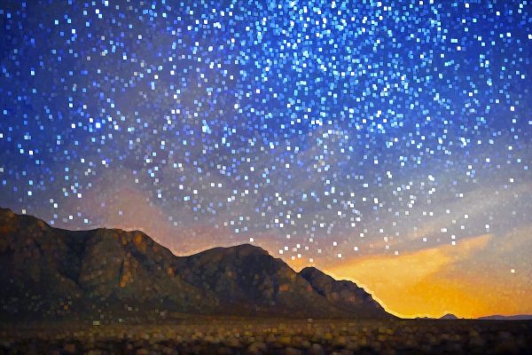 Небо усыпанное звездами