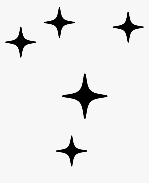 Звезда четырехконечная контур