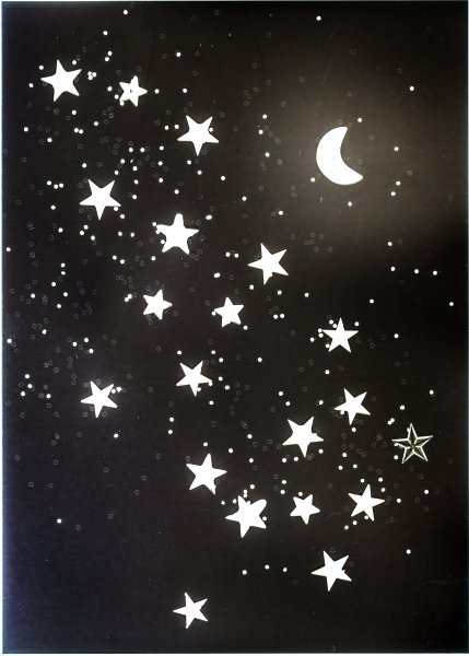 Принт солнце и Луна