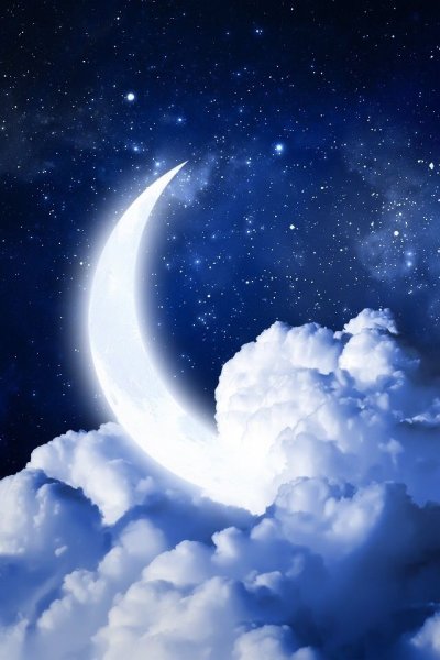 Анимация Луна и звезды