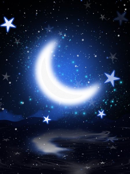 Луна и звезды