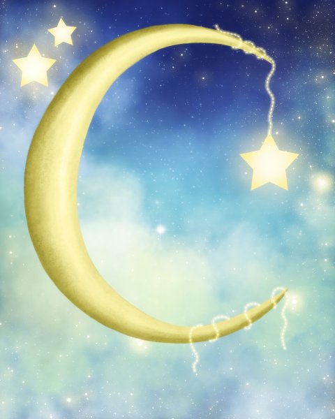 Красивый полумесяц