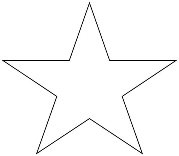 Пятиконечная звезда 15 см