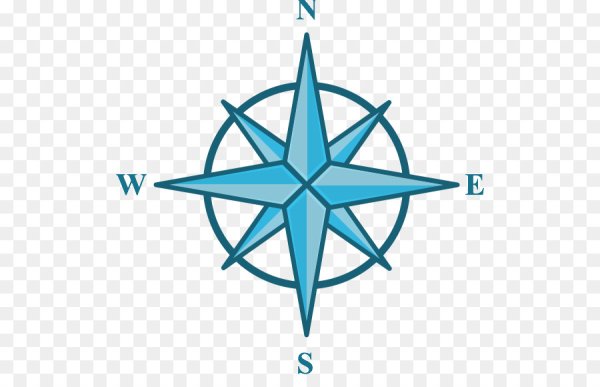 Компас в виде звезды