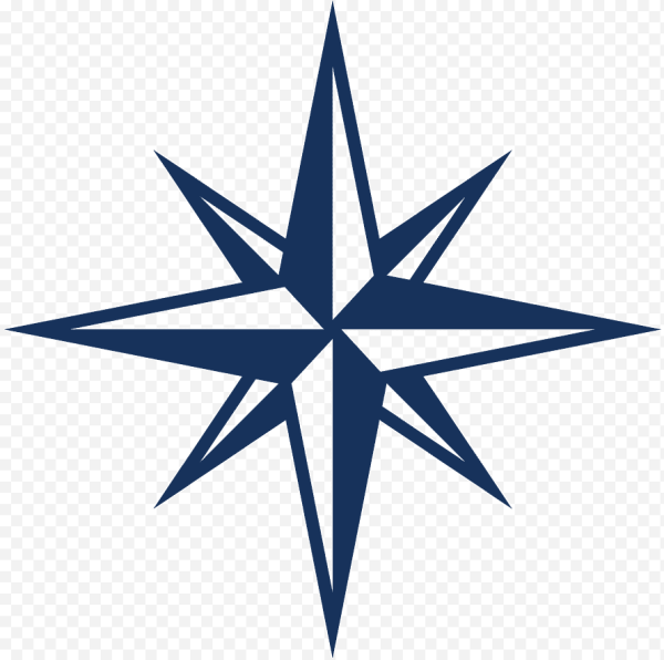 Компас в виде звезды