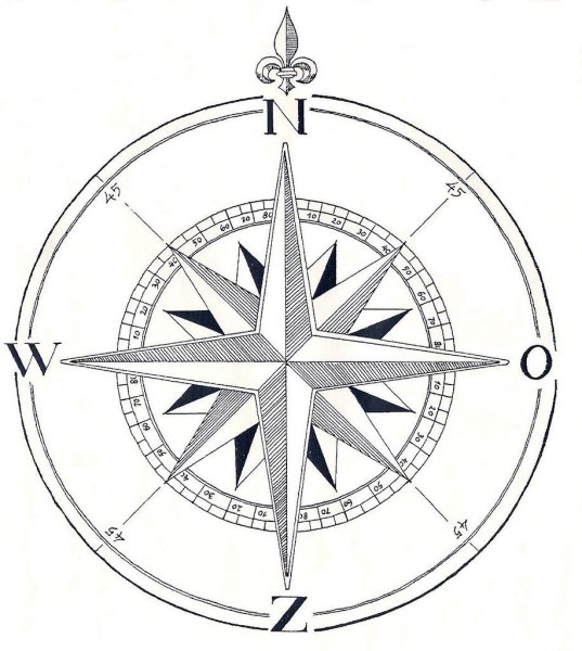 STL 3d роза ветров