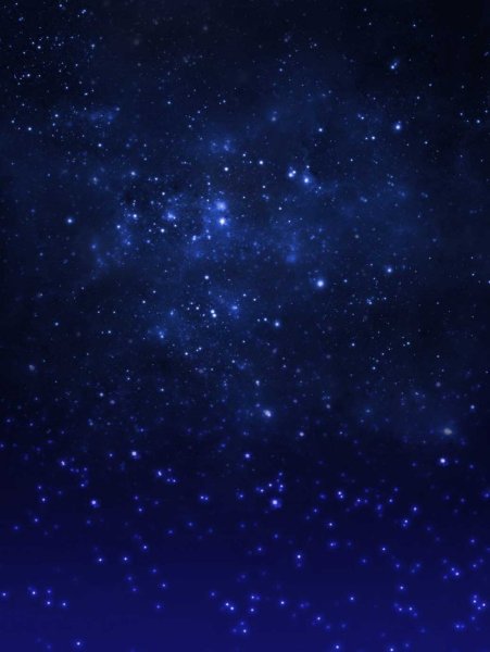 Черное небо со звездами