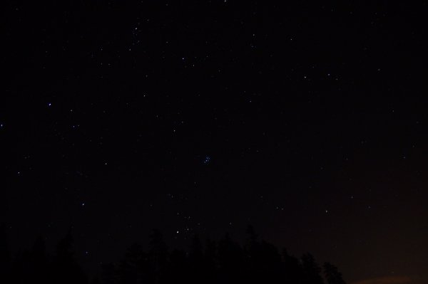 Звездное небо черно белое