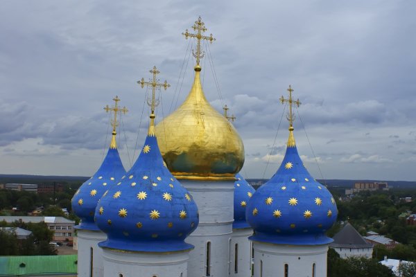 Купола Троице Сергиевой Лавры Успенский собор