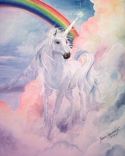 Единорог с радугой