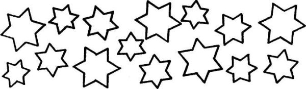 Раскраска звезды в космосе