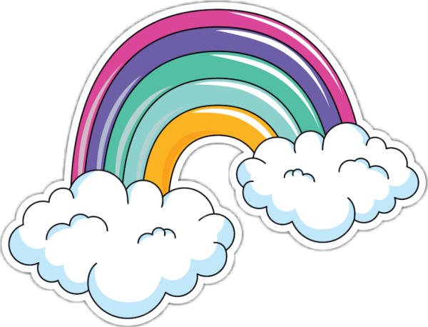 Облачко с радугой