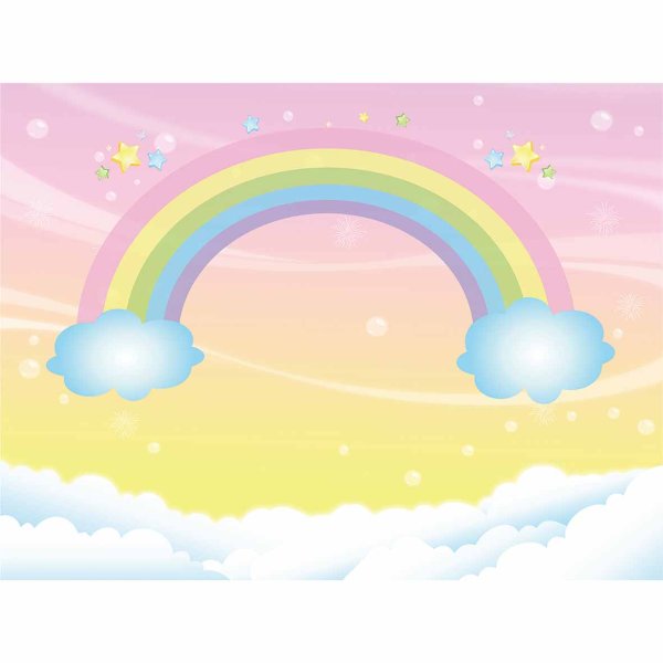 Радуга с облаками